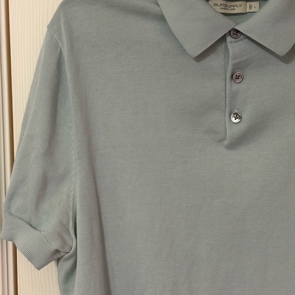 Suitsupply Men's Mid Green Polo Shirt